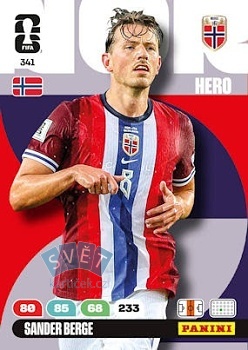 Sander Berge Norway Panini FIFA World Cup 2026 Adrenalyn XL #341